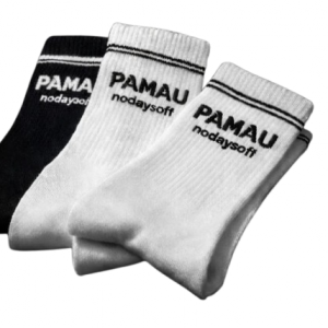 Chaussettes blanche et noir