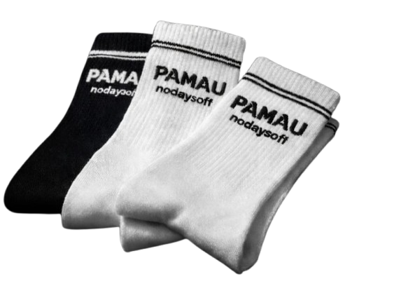 Chaussettes blanche et noir