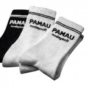 Chaussettes blanche et noir