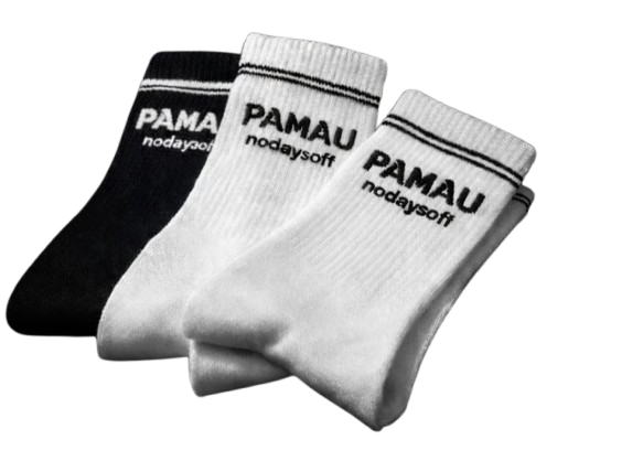 Chaussettes blanche et noir